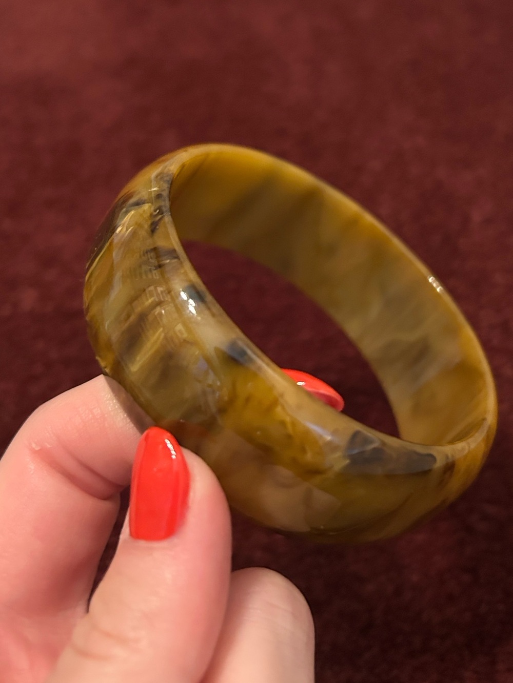Vintage Brown & Butterscotch Bakelite Bangle